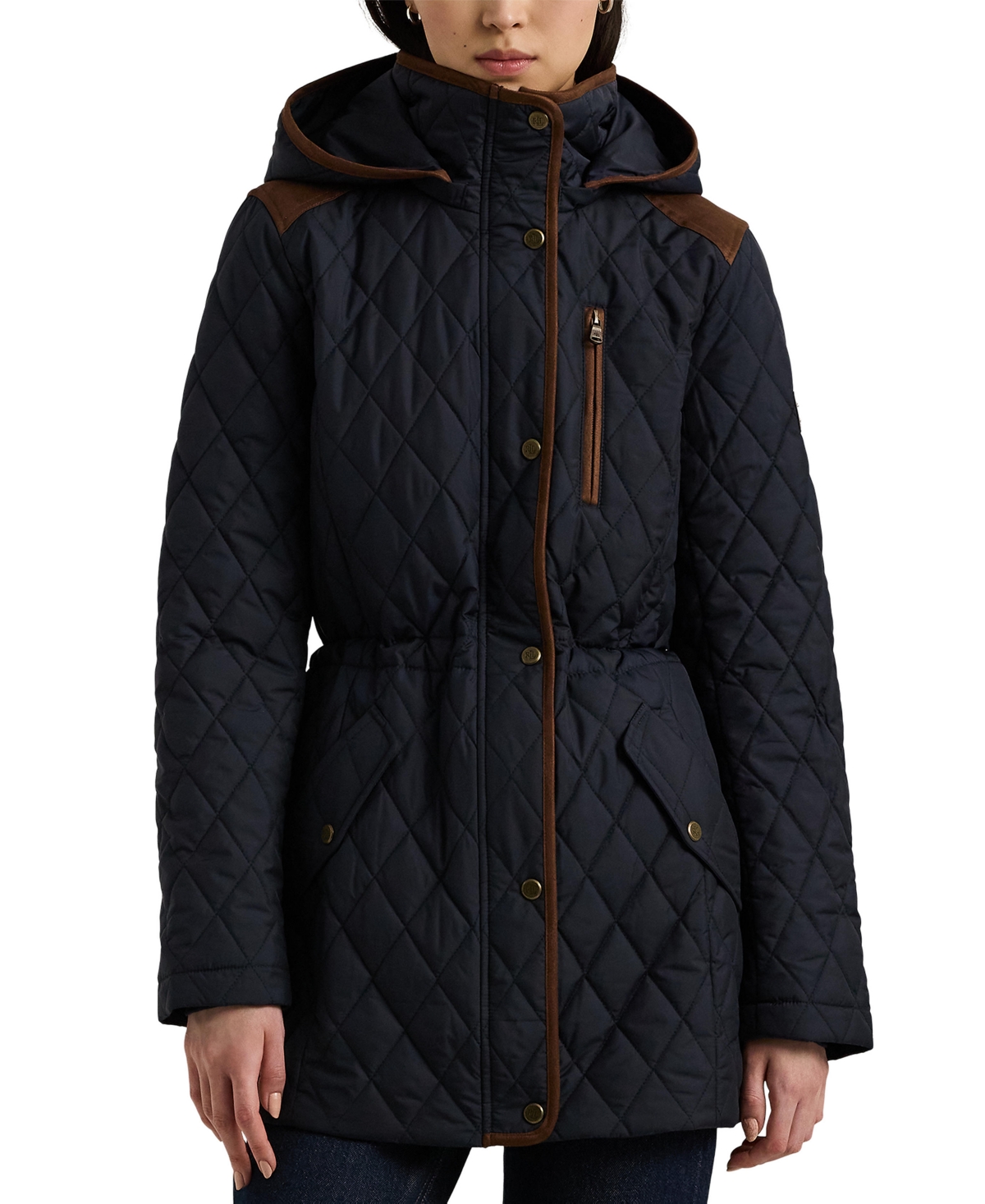 Ralph lauren plus size quilted coat hot sale