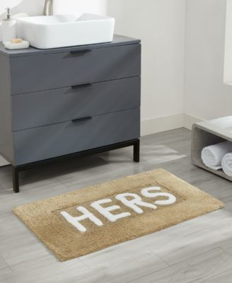 Hers Cotton Bath Rug, 21" x 34"