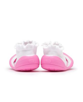Infant Girl Breathable Washable Non-Slip Sock Shoes Mary Jane Bow