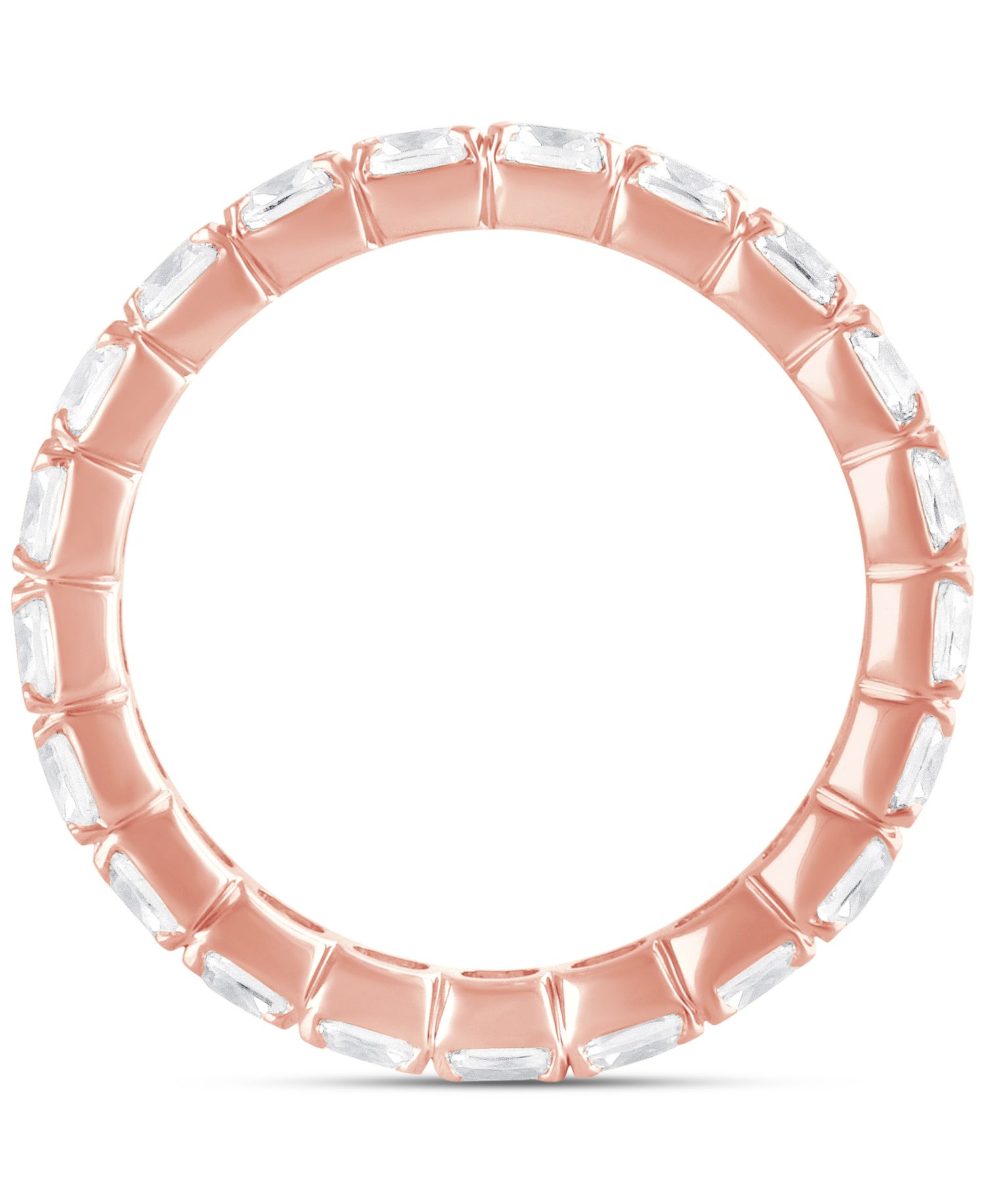 Certified Lab Grown Diamond Cushion-Cut Eternity Band (3 ct. t.w.) in 14k Gold