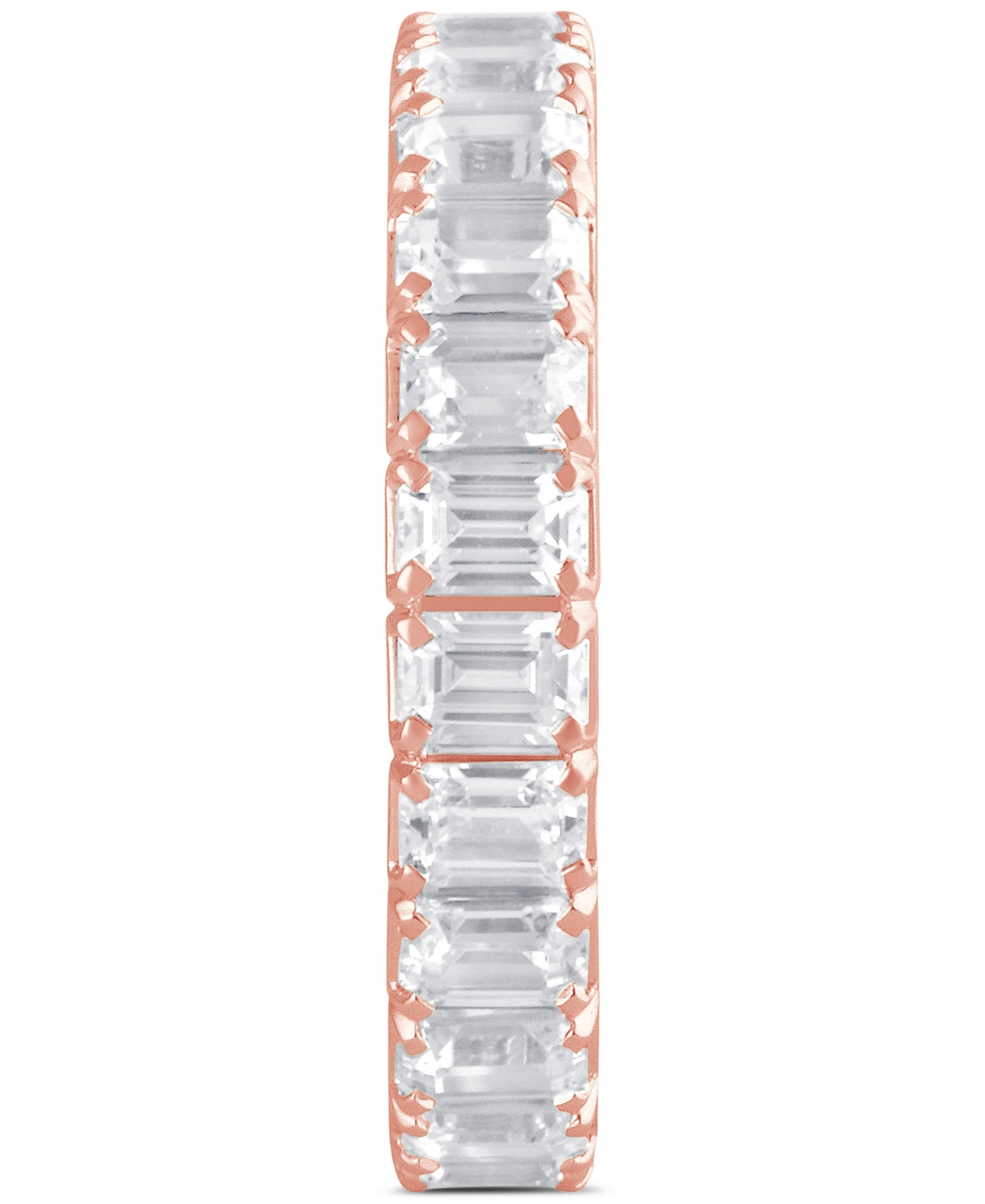 Badgley Mischka Certified Lab Grown Diamond Emerald-Cut Eternity Band (3 ct. t.w.) in 14k Gold