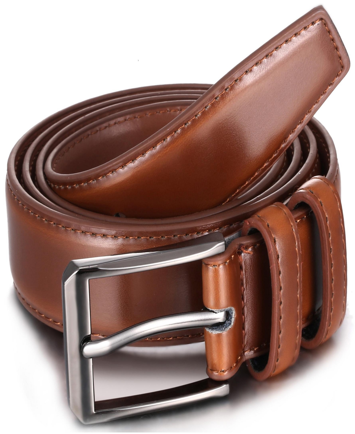 Gallery Seven Men's T-Back Traditional Leather Belt Pack of 2