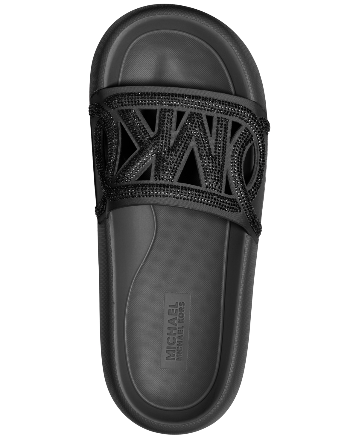 Shop Michael Kors Michael  Mmk Splash Slide Sandals In Cerise