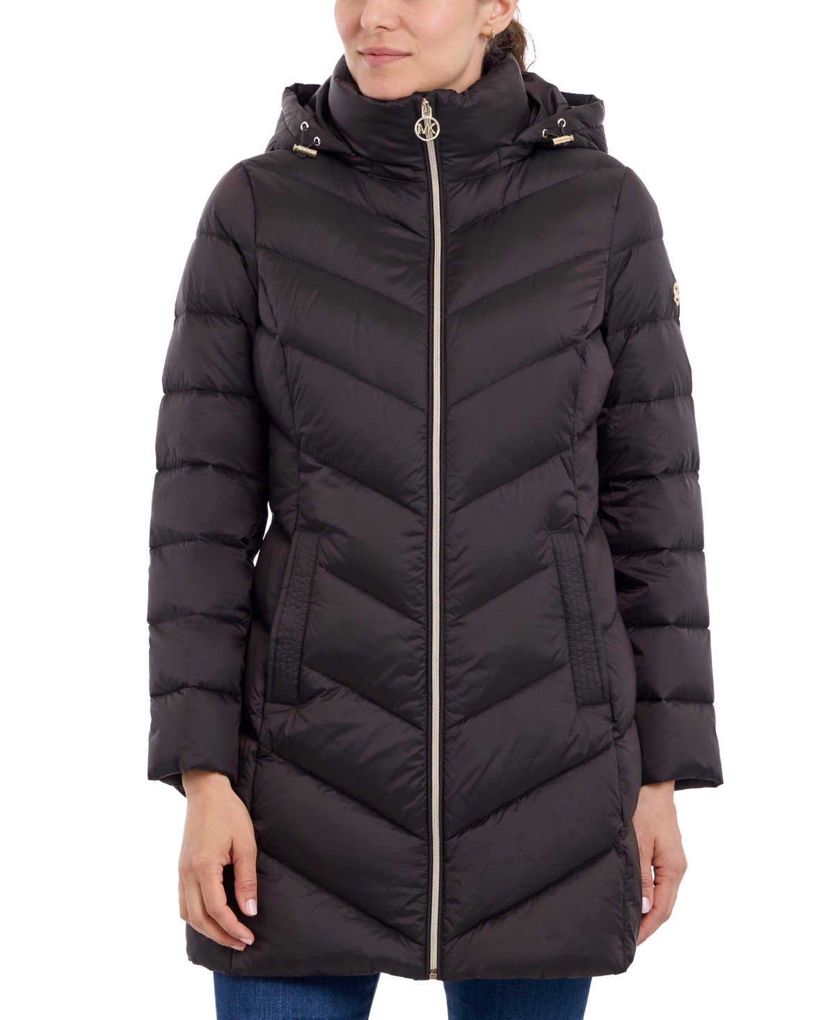 MICHAEL KORS MICHAEL MICHAEL KORS WOMEN'S HOODED PACKABLE DOWN PUFFER COAT, CREATED FOR MACY'S