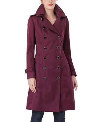 Women's Emma Water Resistant Hooded Trench Coat