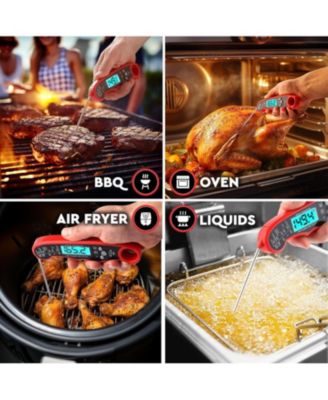 Instant Read Food Thermometer - Waterproof Digital Meat Thermometer