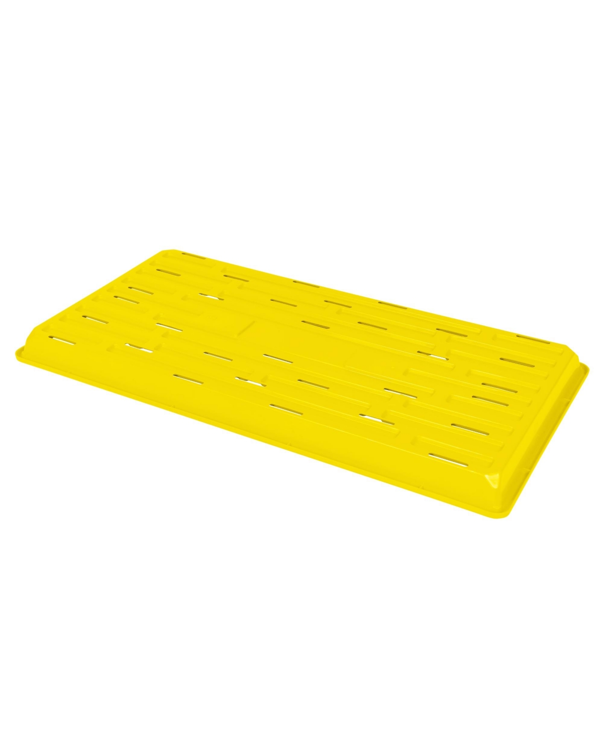 Sunpack 10 x 20in Indoor Gardening Shallow Plastic Seeding Tray, 1in