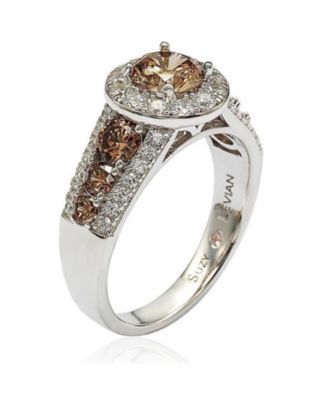 Suzy Levian Bridal Sterling Silver Cubic Zirconia Engagement Ring