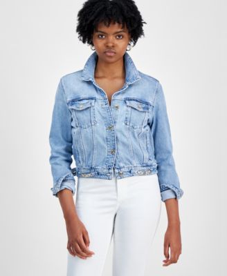 Denim guess jacket best sale