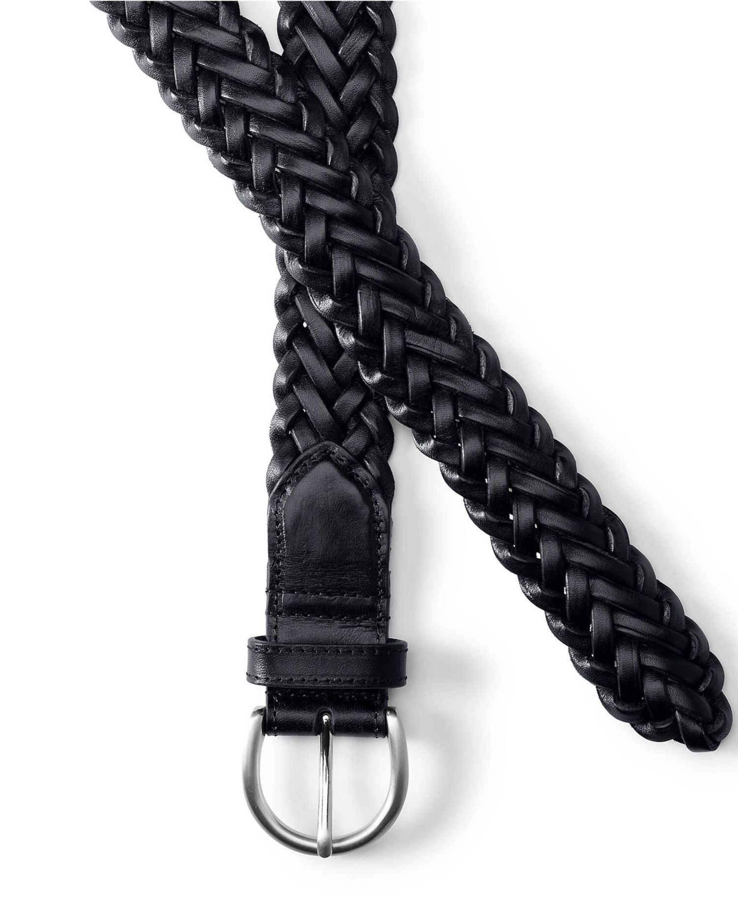 Women's Leather Braided Belt