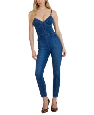 GUESS - Women's Sami Sleeveless Denim Jumpsuit