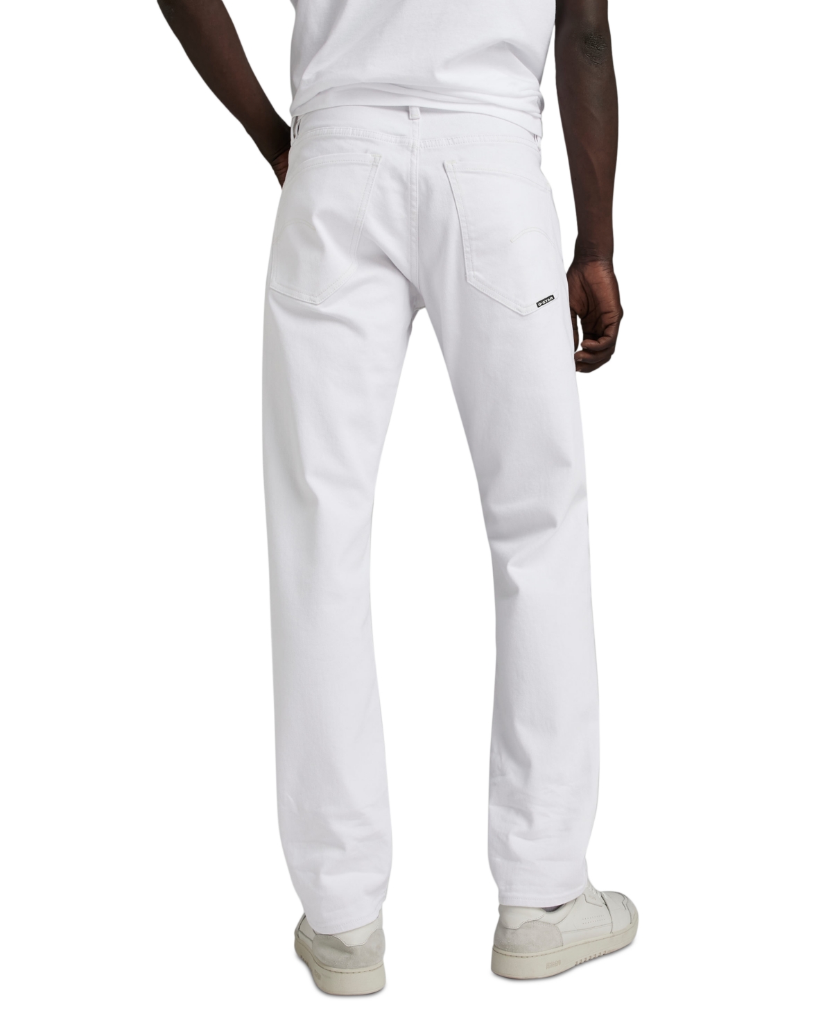 Shop G-star Raw Men's Straight-fit Jeans In Paper Whit