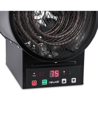 2-in-1 Freestanding or Ceiling/Wall Mounted 240v Electric Garage Heater, 500 sq. ft. with Remote Control, Perfect for Garages