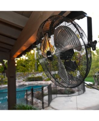 20" High Velocity Outdoor Fan, Heavy Duty Waterproof 2-in-1 Floor Stand or Wall Mount Fan, Adjustable Tilt and 3 Speeds up to 4650 CFM | Wall Fan or Garage Fan for Indoor, Patio, Gym or Porch