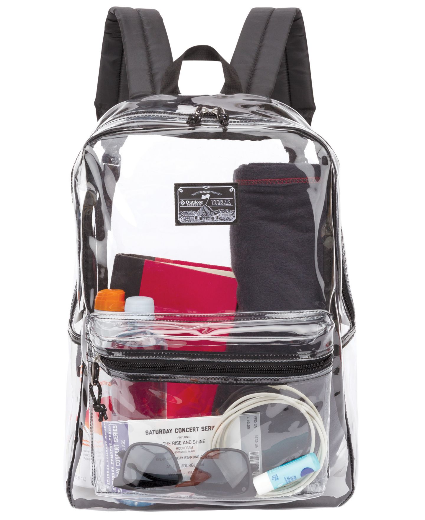 Сумки Outdoor Products Clear Pass Day Pack, цвет: Чёрный — фото 1