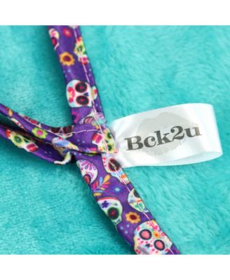 Decorative Microfiber Makeup Remover Cloths (Pack of 5, Design Options), Soft Coral Fleece Reusable Makeup Towels with a Travel Bag, Facial Wash Cloth for Bathroom, 7.5 x 15.5 in.