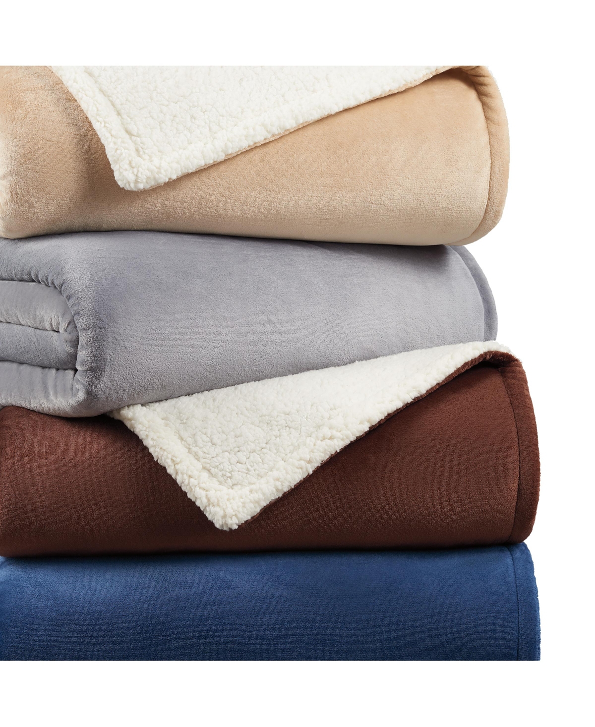 Host & Home Plush Sherpa Throw, Versatile 2-Sided Throw Blanket, 200GSM Mink Velvet Face, 250GSM Reverse, 4 Color Options