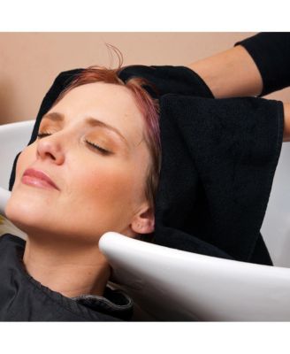 Bleach-Safe Cotton Salon Towels (12 Pack), Full Size 16x28 in., Solid Color, Absorbent Hair Drying Towel, Perfect for Salon and Spa