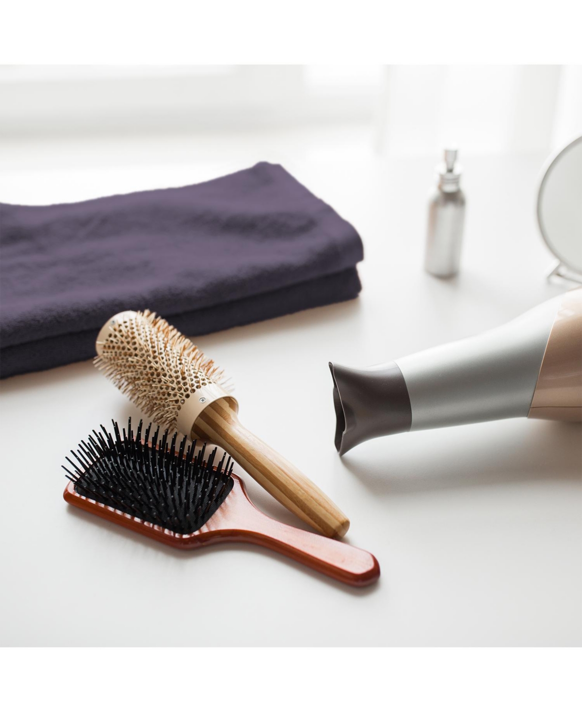 Arkwright Home Bleach-Safe Cotton Salon Towels (12 Pack), Full Size 16x28 in., Solid Color, Absorbent Hair Drying Towel, Perfect for Salon and Spa - E