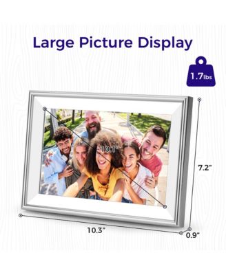 10.1" WiFi Frameo Digital Picture Frame - 32GB Built in Storage