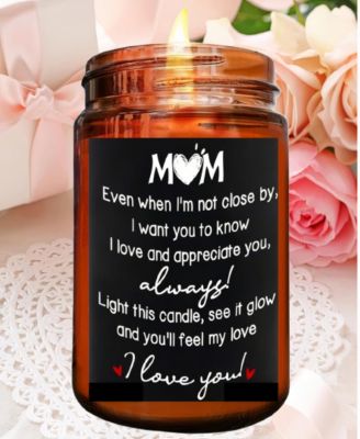 "Love You Mom" Lavender-Scented Soy Wax Candle, 10 oz.