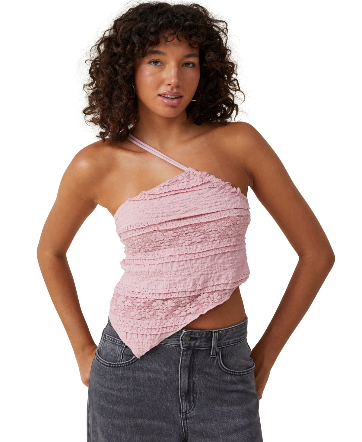 Women's Eden Asymmetric Tie Back Cami - Dusk Pink