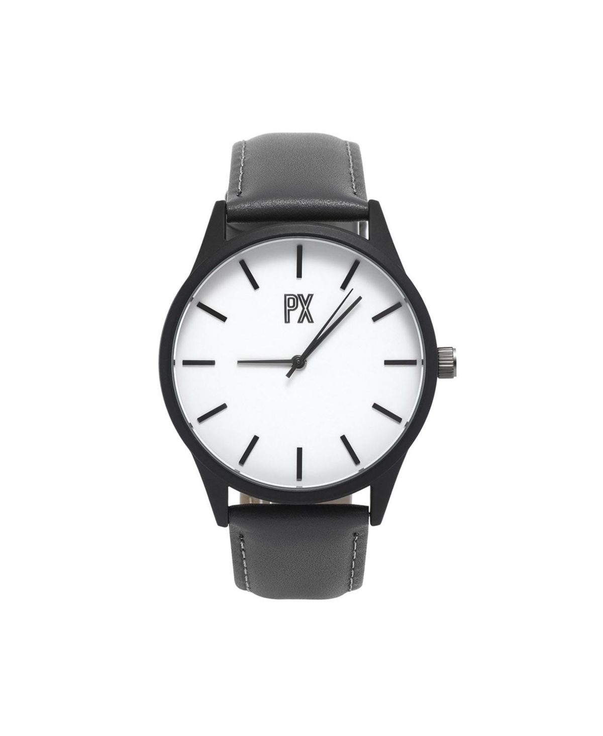 Tyler Leather Strap Watch - Grey