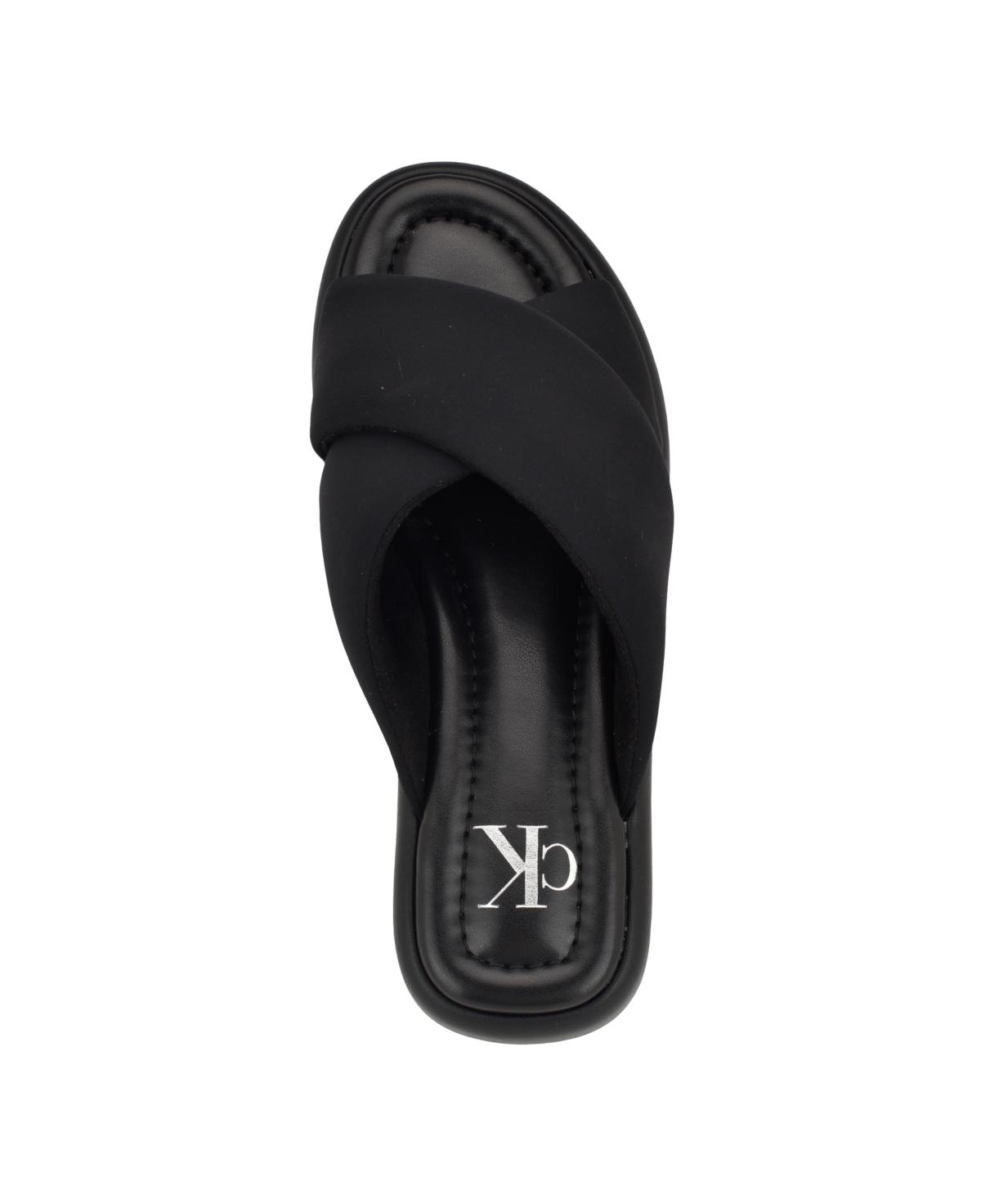 Calvin Klein Women's Evey Criss-Cross Slip-On Sandals