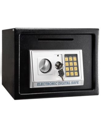 Black 14" Digital Depository Cash Safe Box
