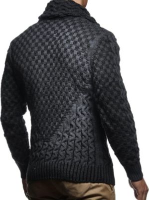 Men's Chunky Knit Pullover Sweater