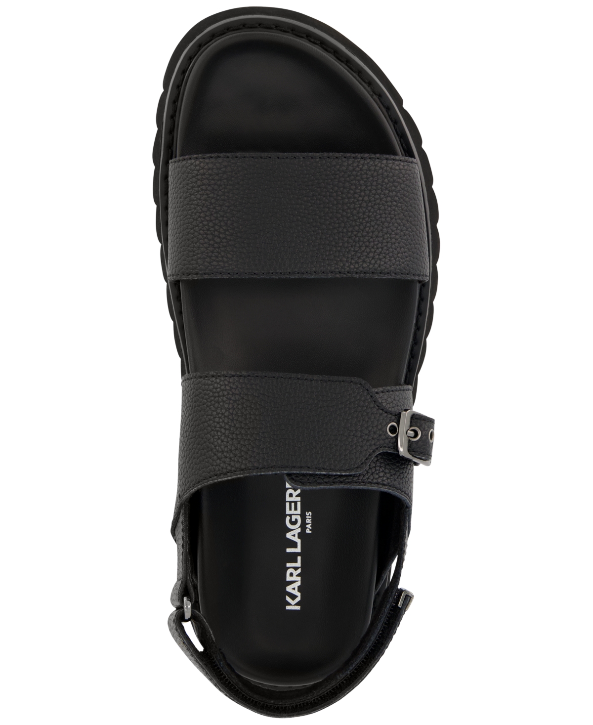 Shop Karl Lagerfeld Men's Fisherman Sandals In Black