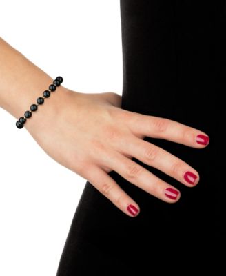 Onyx Bead Bracelet (8mm) in 10k Gold