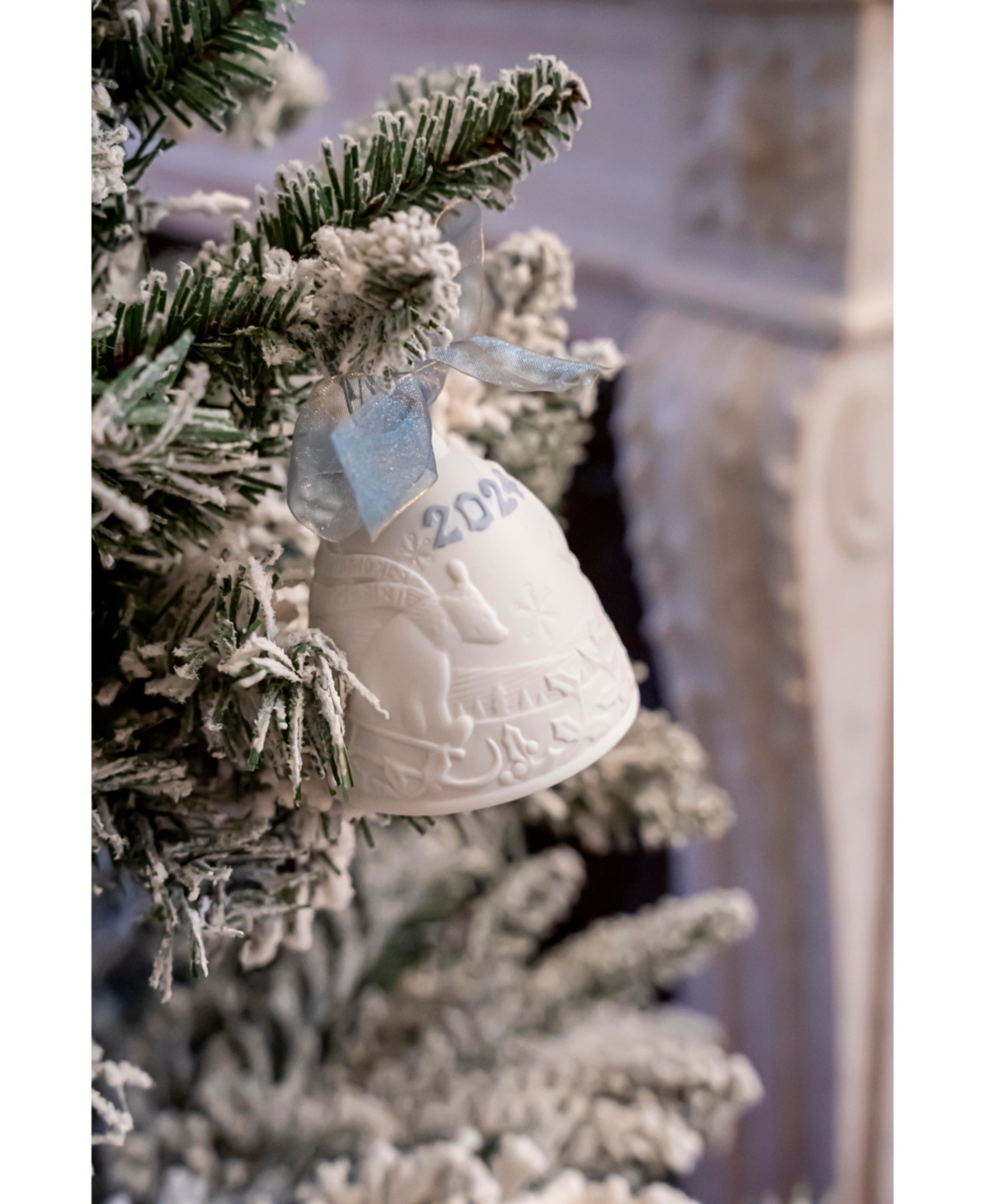 Lladrò 2024 Christmas Bell Blue In Multi