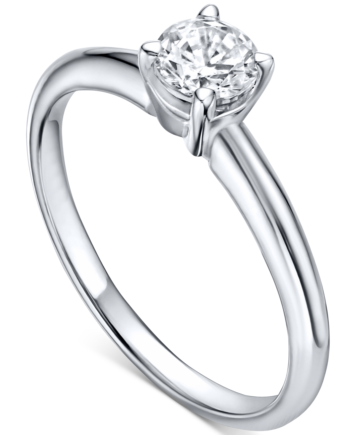 Igi Certified Diamond Solitaire Engagement Ring (1/2 ct. t.w.) - Platinum