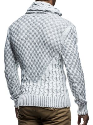 Men's Chunky Knit Pullover Sweater
