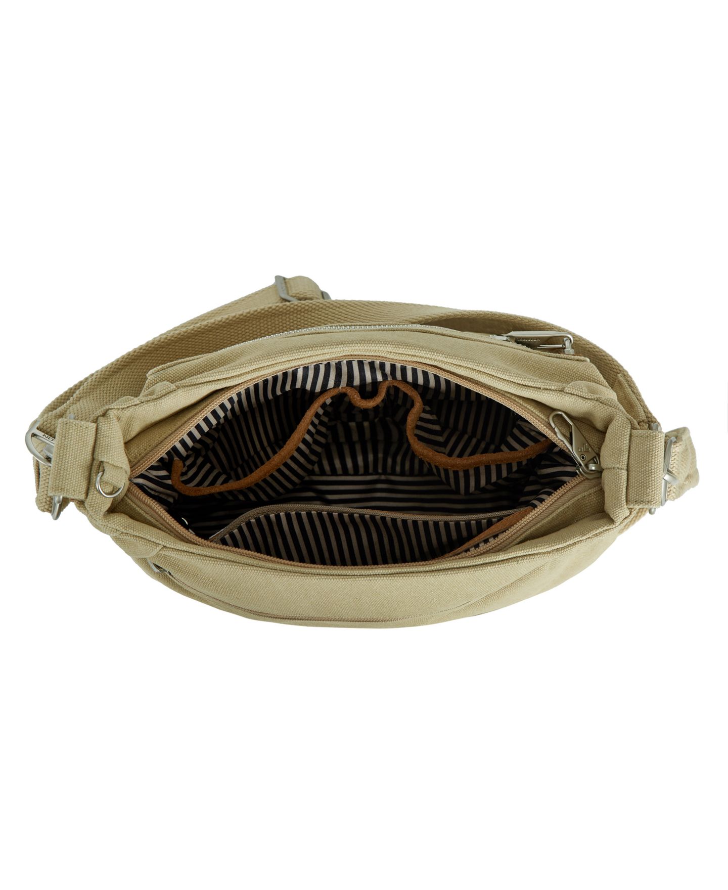 Женская сумка Travelon Anti-Theft Heritage Hobo, цвет: Тёмный серый — фото 15