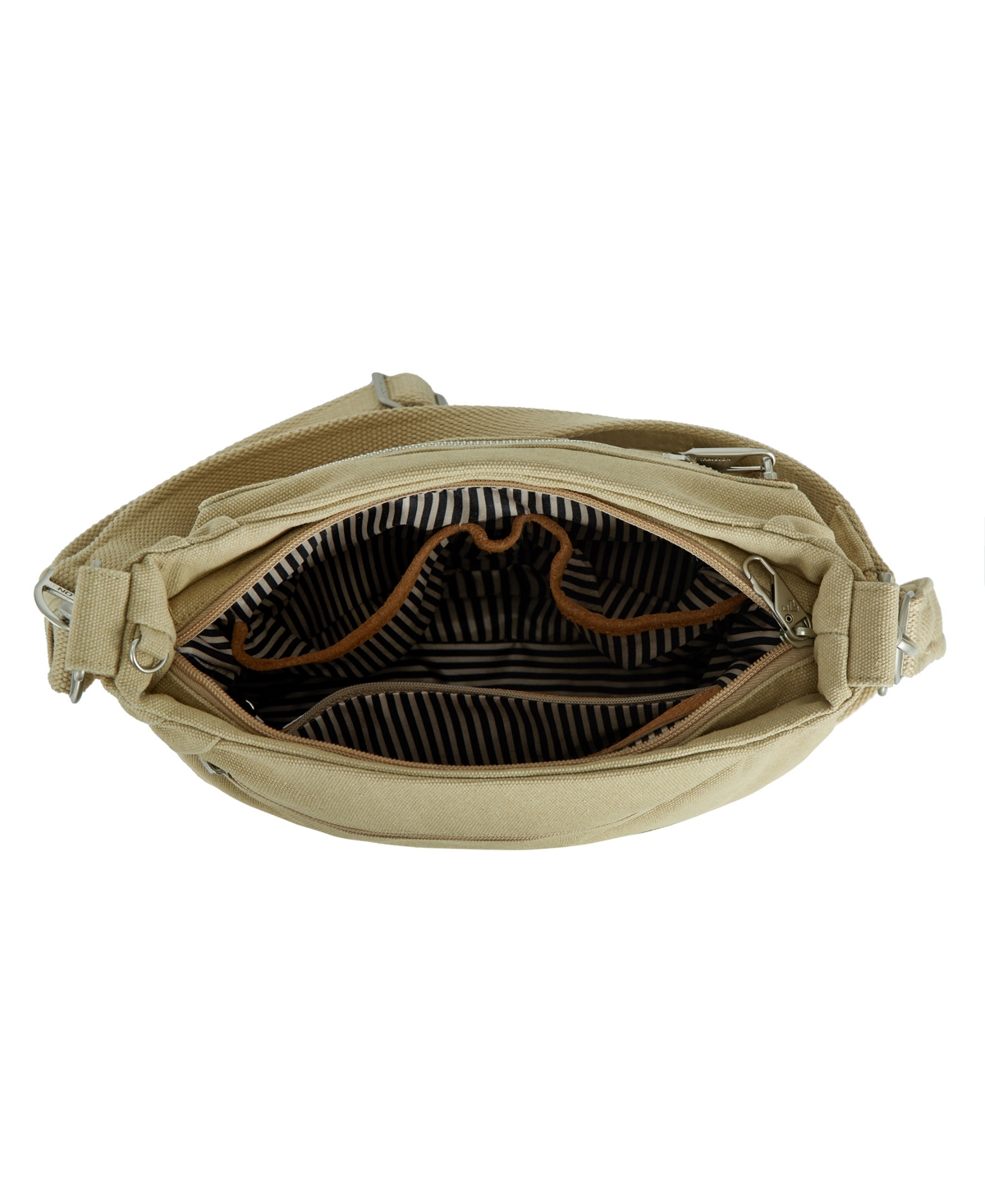 Travelon Anti-theft Heritage Hobo Bag In Natural