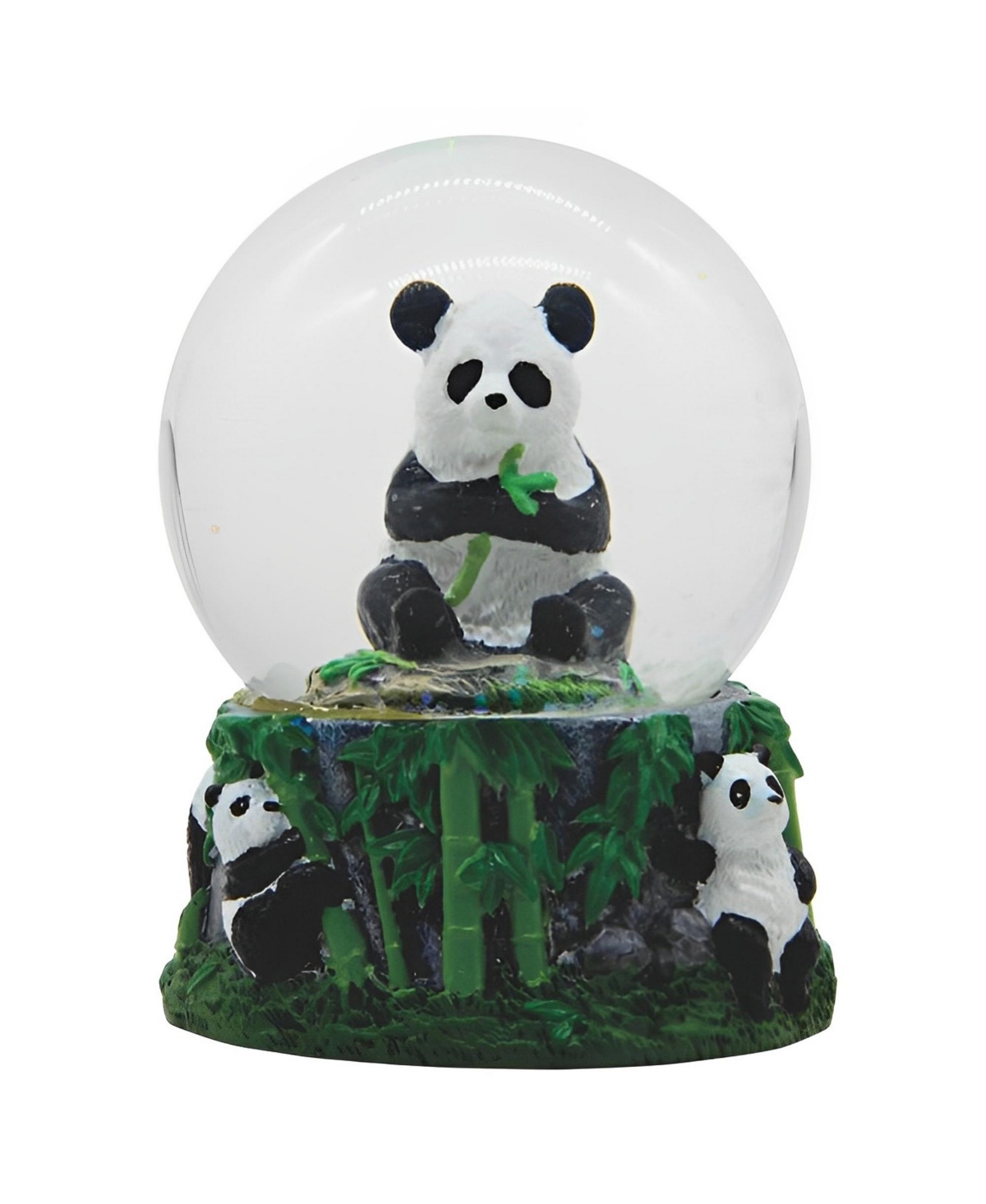 3.5"H Panda Glitter Snow Globe Figurine Home Decor Perfect Gift for House Warming, Holidays and Birthdays - Multicolor