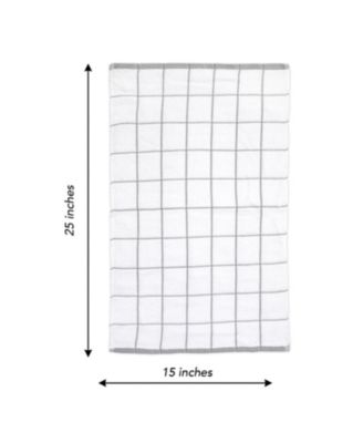 Arkwright Cotton Kitchen Towels (12 Pack, 15x25 in.) Windowpane Stripes