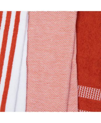 Premium Weave Yarn Dyed Kitchen Towels (Pack of 6), 100% Cotton, 16 x 26 in