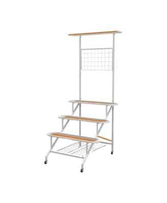 4-Tier Hanging Plant Stand with Hanging Bar