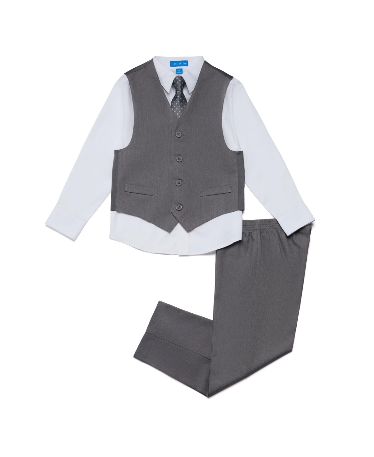 Haggar Little Boys 4 Piece Vest Set