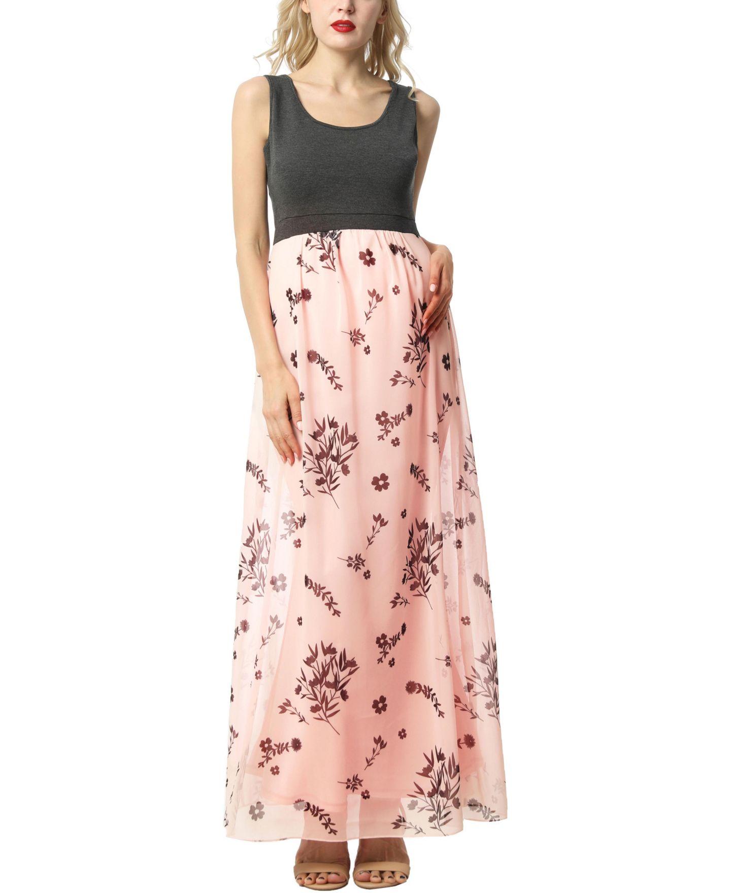 Женское платье kimi + kai Floral Print Maxi, цвет: Разноцветный — фото 1
