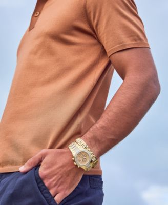 Citizen Eco-Drive Men's Chronograph Crystal Gold-Tone Stainless