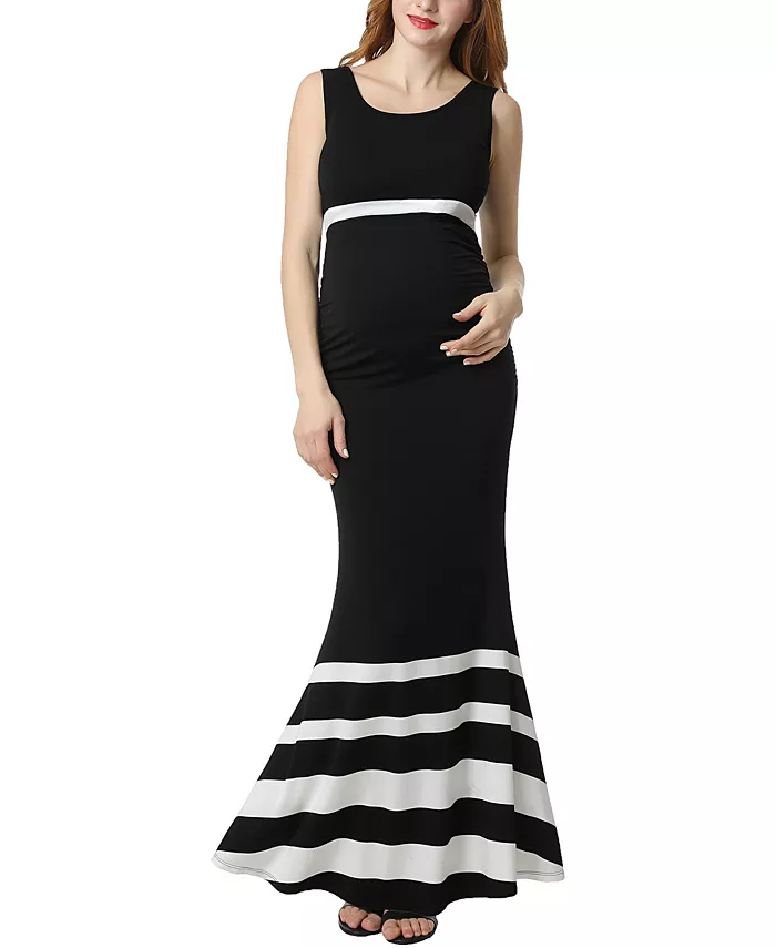 Women's Colorblock Mermaid Maxi Dress