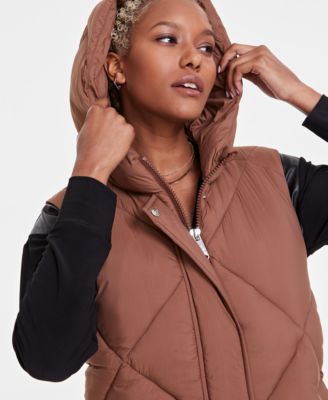 Women's Quilted Hooded Puffer Vest