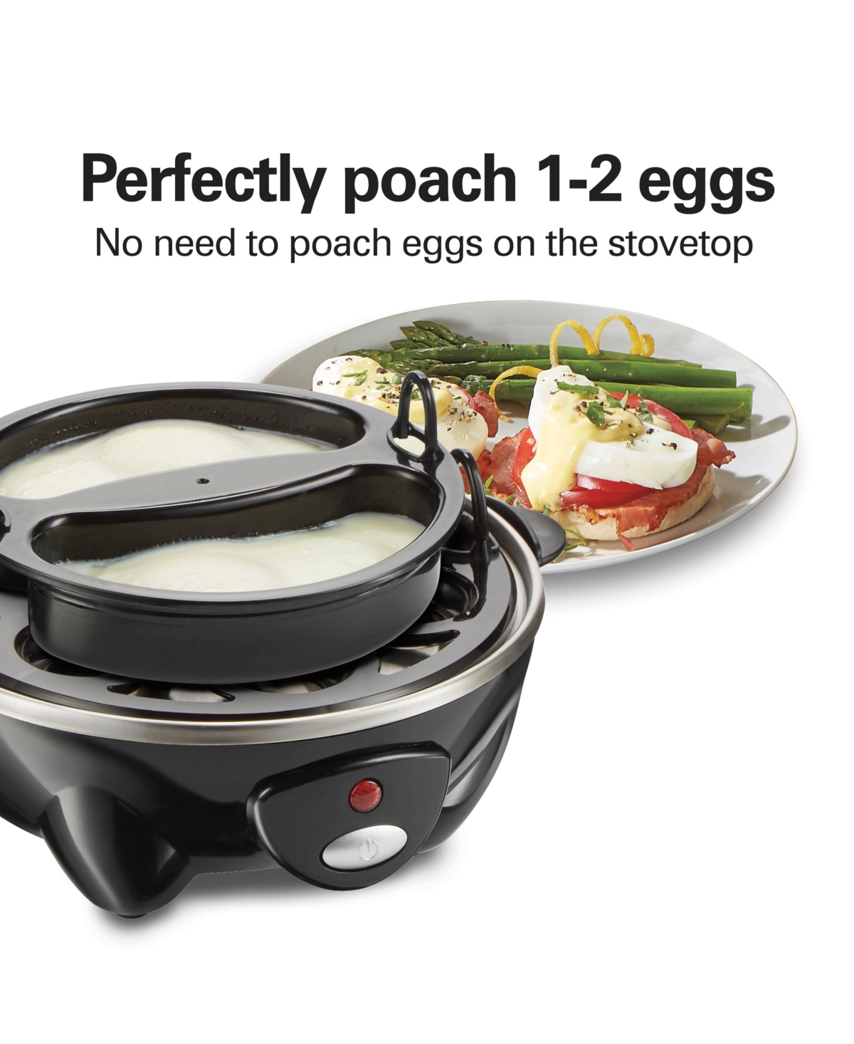 Hamilton Beach 3-in-1 Egg Cooker With 14 Egg Capacity In Black