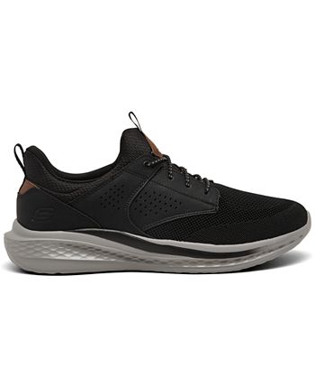 Skechers Men's Slade Breyer Sneakers- Black/ Grey