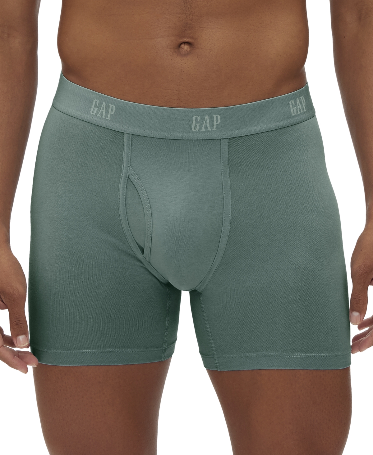 Shop Gap Men's 3-pk. Stretch Boxer Briefs In Dark Forest