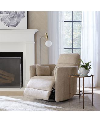 Gardley 38" Fabric Power Swivel Recliner, Created for Macy's